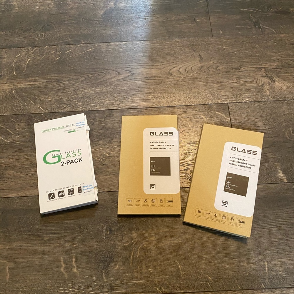 Total of 6 Glass Screen Protectors for IPhone NIB